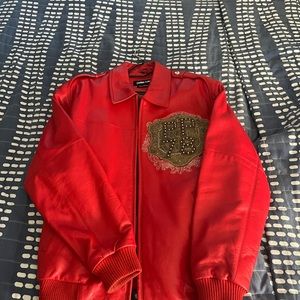 Red Pelle Pelle Leather Jacket size 46(large/x-large)